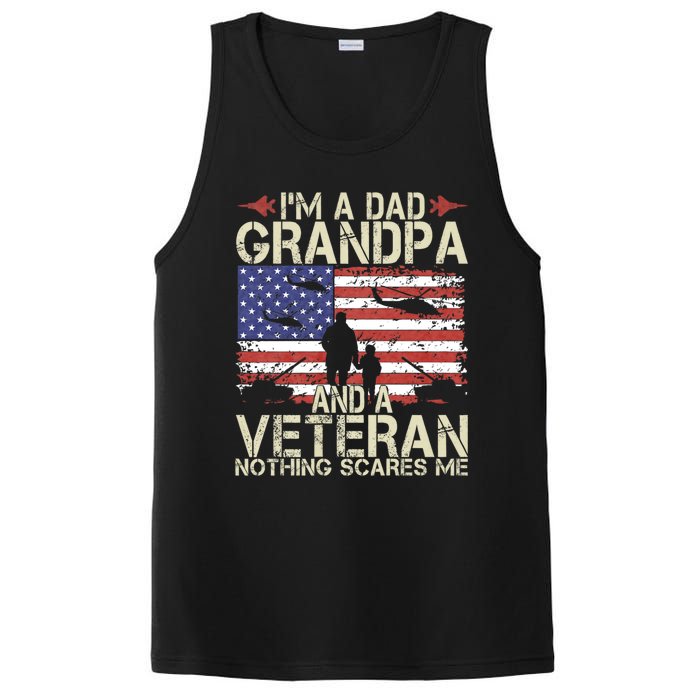 IM A Dad Grandpa And Veteran Fathers Day Papa Grandpa Gifts PosiCharge Competitor Tank