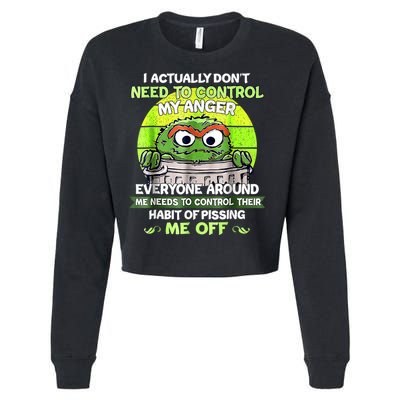 I Actually Dont Need To Control My Anger Everyone Around Me Cropped Pullover Crew