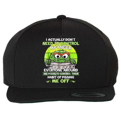 I Actually Dont Need To Control My Anger Everyone Around Me Wool Snapback Cap