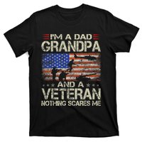 IM A Dad Grandpa And Veteran Fathers Day Papa Grandpa Gifts T-Shirt