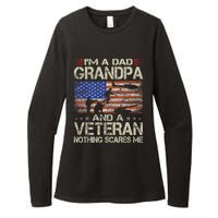 IM A Dad Grandpa And Veteran Fathers Day Papa Grandpa Gifts Womens CVC Long Sleeve Shirt