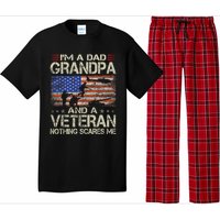 IM A Dad Grandpa And Veteran Fathers Day Papa Grandpa Gifts Pajama Set