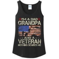 IM A Dad Grandpa And Veteran Fathers Day Papa Grandpa Gifts Ladies Essential Tank