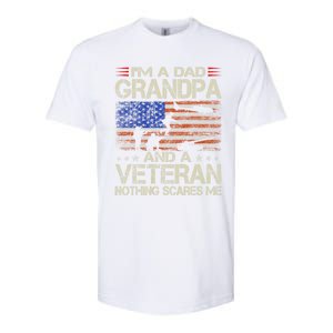 IM A Dad Grandpa And Veteran Fathers Day Papa Grandpa Gifts Softstyle CVC T-Shirt