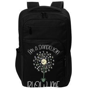 Im A Dandelion Blow Me Lazy Halloween Costume Funny Humor Gift Impact Tech Backpack