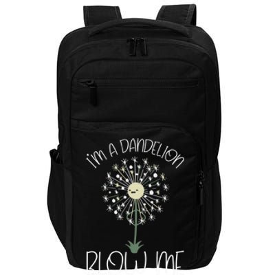 Im A Dandelion Blow Me Lazy Halloween Costume Funny Humor Gift Impact Tech Backpack