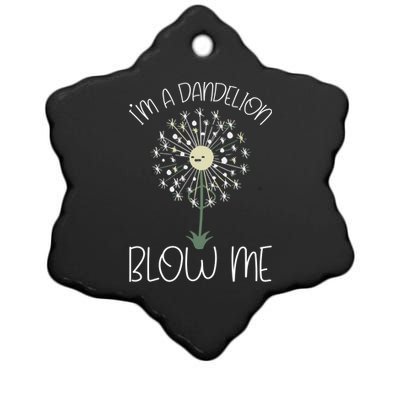 Im A Dandelion Blow Me Lazy Halloween Costume Funny Humor Gift Ceramic Star Ornament