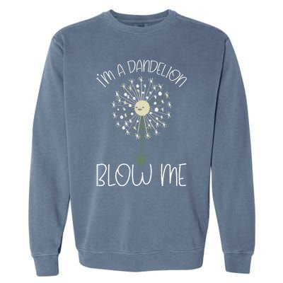 Im A Dandelion Blow Me Lazy Halloween Costume Funny Humor Gift Garment-Dyed Sweatshirt