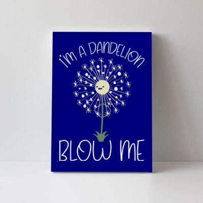 Im A Dandelion Blow Me Lazy Halloween Costume Funny Humor Gift Canvas