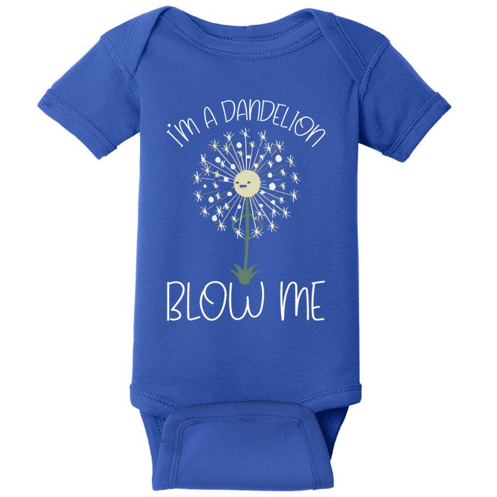 Im A Dandelion Blow Me Lazy Halloween Costume Funny Humor Gift Baby Bodysuit