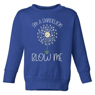 Im A Dandelion Blow Me Lazy Halloween Costume Funny Humor Gift Toddler Sweatshirt