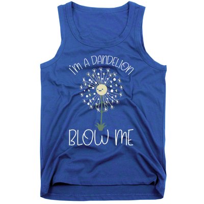 Im A Dandelion Blow Me Lazy Halloween Costume Funny Humor Gift Tank Top