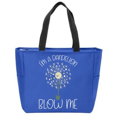 Im A Dandelion Blow Me Lazy Halloween Costume Funny Humor Gift Zip Tote Bag