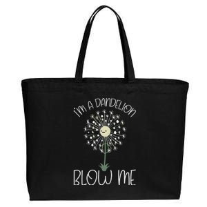 Im A Dandelion Blow Me Lazy Halloween Costume Funny Humor Gift Cotton Canvas Jumbo Tote