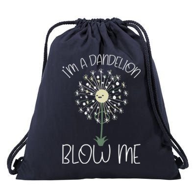 Im A Dandelion Blow Me Lazy Halloween Costume Funny Humor Gift Drawstring Bag