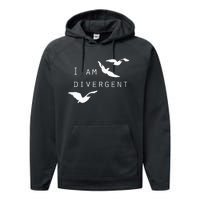 I Am Divergent Fantasy Book Lover Performance Fleece Hoodie