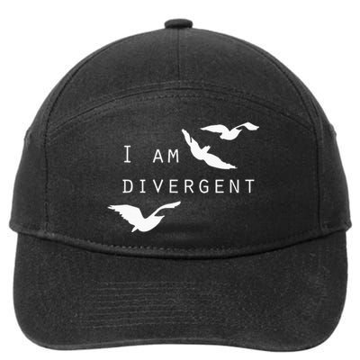 I Am Divergent Fantasy Book Lover 7-Panel Snapback Hat