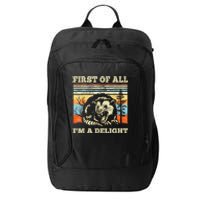 Im A Delight Sarcastic Angry Opossum Possum City Backpack