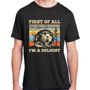 Im A Delight Sarcastic Angry Opossum Possum Adult ChromaSoft Performance T-Shirt