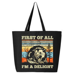 Im A Delight Sarcastic Angry Opossum Possum 25L Jumbo Tote