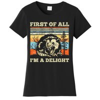 Im A Delight Sarcastic Angry Opossum Possum Women's T-Shirt