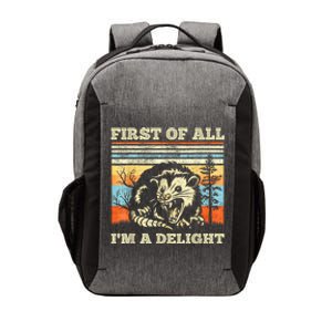 Im A Delight Sarcastic Angry Opossum Possum Vector Backpack