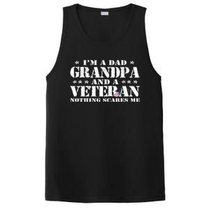 IM A Dad Grandpa Veteran FatherS Day Gift PosiCharge Competitor Tank