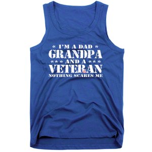 IM A Dad Grandpa Veteran FatherS Day Gift Tank Top