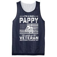 I'm a Dad Pappy and a Veteran nothing scares me Funny Gifts Mesh Reversible Basketball Jersey Tank