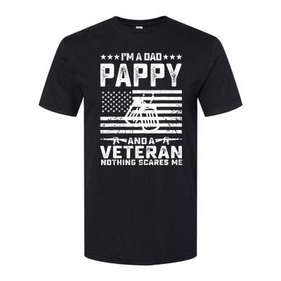 I'm a Dad Pappy and a Veteran nothing scares me Funny Gifts Softstyle CVC T-Shirt