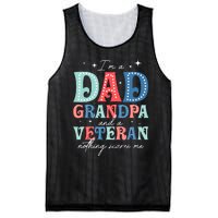 IM A Dad Grandpa And A Veteran Nothing Scares Me Mesh Reversible Basketball Jersey Tank