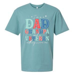 IM A Dad Grandpa And A Veteran Nothing Scares Me Sueded Cloud Jersey T-Shirt