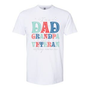 IM A Dad Grandpa And A Veteran Nothing Scares Me Softstyle CVC T-Shirt