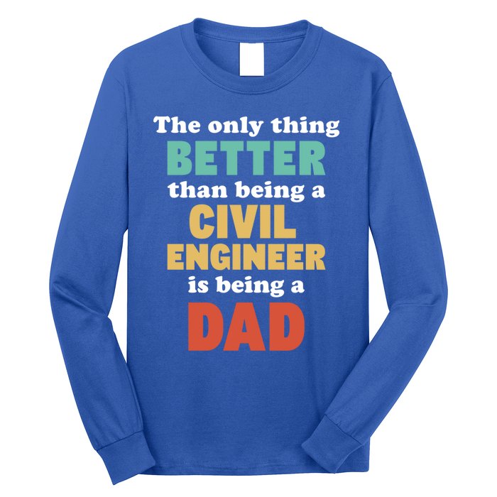 IM A Dad And Civil Engineer Funny Fatherhood Funny Dad Gift Long Sleeve Shirt