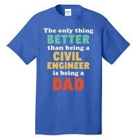 IM A Dad And Civil Engineer Funny Fatherhood Funny Dad Gift Tall T-Shirt