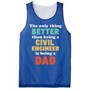 IM A Dad And Civil Engineer Funny Fatherhood Funny Dad Gift Mesh Reversible Basketball Jersey Tank