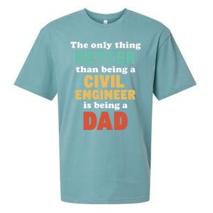 IM A Dad And Civil Engineer Funny Fatherhood Funny Dad Gift Sueded Cloud Jersey T-Shirt