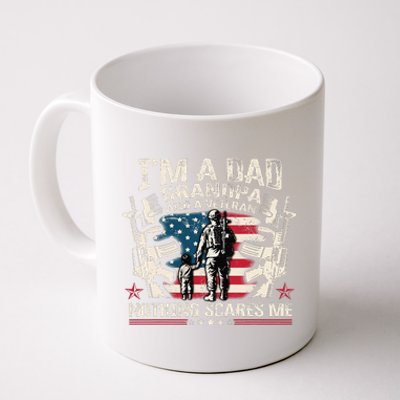 IM A Dad Grandpa And Veteran Fathers Day Veteran Patriotic Coffee Mug