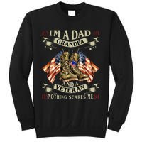 IM A Dad Grandpa And Veteran Funny Retro Papa Grandpa Sweatshirt