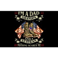 IM A Dad Grandpa And Veteran Funny Retro Papa Grandpa Bumper Sticker