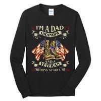 IM A Dad Grandpa And Veteran Funny Retro Papa Grandpa Tall Long Sleeve T-Shirt