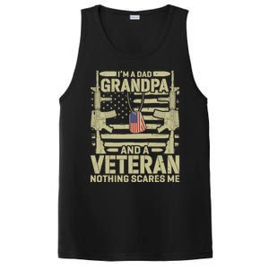 IM A Dad Grandpa And A Veteran Nothing Scares Me Veterans PosiCharge Competitor Tank