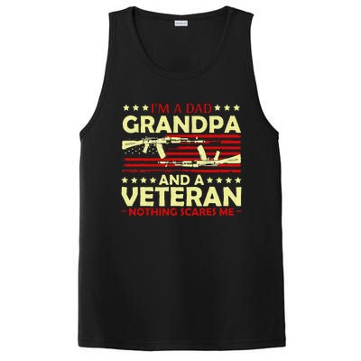 Im A Dad Grandpa And Veteran Nothing Scares Me Fathers Day PosiCharge Competitor Tank