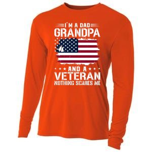 IM A Dad Grandpa And A Veteran Nothing Scares Me Cooling Performance Long Sleeve Crew