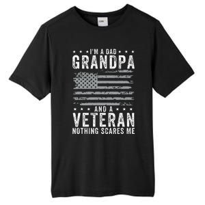 IM A Dad Grandpa And Veteran Fathers Day Tall Fusion ChromaSoft Performance T-Shirt