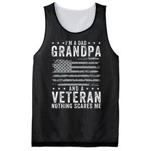 IM A Dad Grandpa And Veteran Fathers Day Mesh Reversible Basketball Jersey Tank