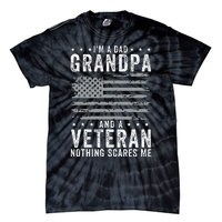 IM A Dad Grandpa And Veteran Fathers Day Tie-Dye T-Shirt