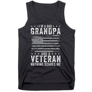 IM A Dad Grandpa And Veteran Fathers Day Tank Top