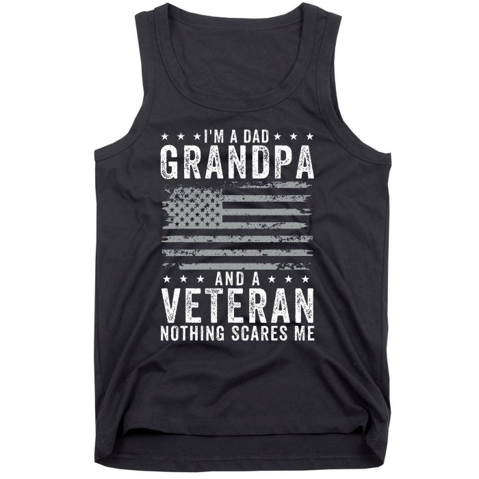 IM A Dad Grandpa And Veteran Fathers Day Tank Top