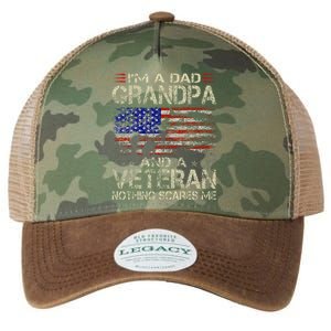 IM A Dad Grandpa And Veteran Legacy Tie Dye Trucker Hat